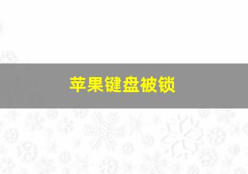 苹果键盘被锁