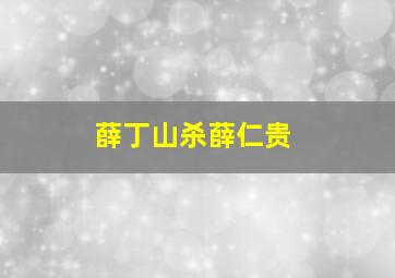 薛丁山杀薛仁贵