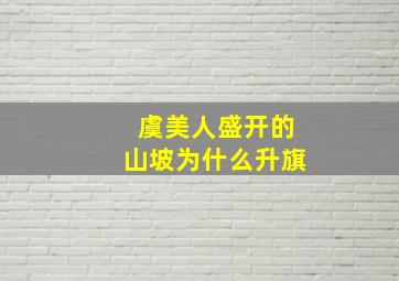 虞美人盛开的山坡为什么升旗