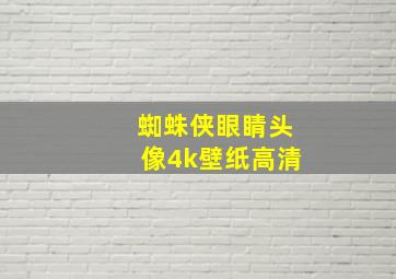 蜘蛛侠眼睛头像4k壁纸高清