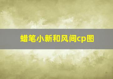 蜡笔小新和风间cp图