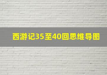 西游记35至40回思维导图