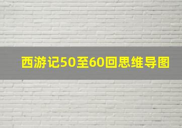 西游记50至60回思维导图