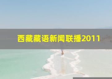 西藏藏语新闻联播2011