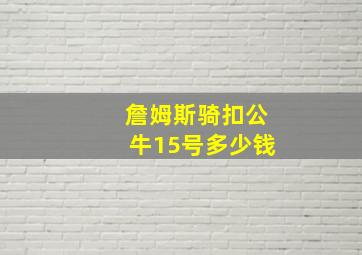 詹姆斯骑扣公牛15号多少钱