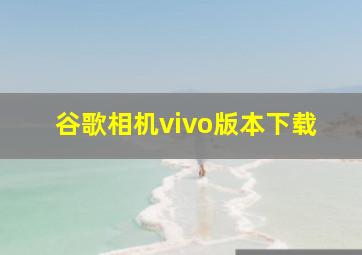 谷歌相机vivo版本下载