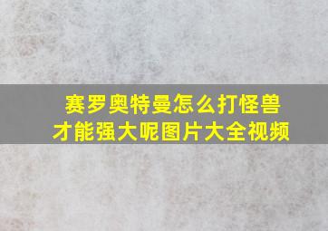 赛罗奥特曼怎么打怪兽才能强大呢图片大全视频