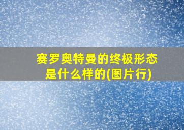 赛罗奥特曼的终极形态是什么样的(图片行)