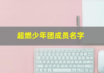 超燃少年团成员名字