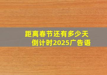 距离春节还有多少天倒计时2025广告语