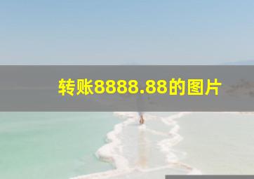 转账8888.88的图片