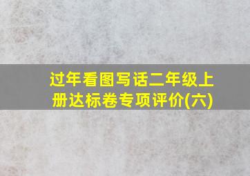 过年看图写话二年级上册达标卷专项评价(六)