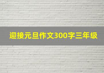 迎接元旦作文300字三年级