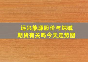 远兴能源股价与纯碱期货有关吗今天走势图