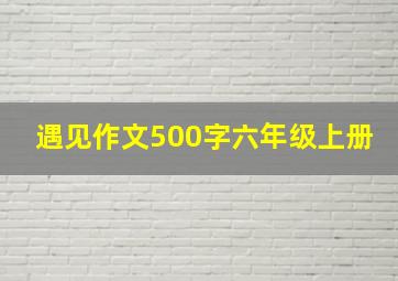 遇见作文500字六年级上册