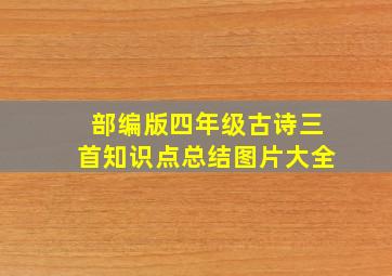 部编版四年级古诗三首知识点总结图片大全