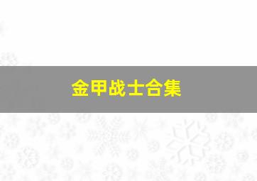 金甲战士合集