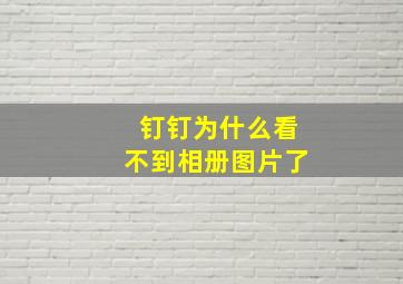 钉钉为什么看不到相册图片了