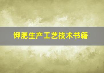 钾肥生产工艺技术书籍