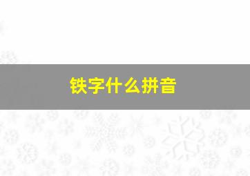 铁字什么拼音