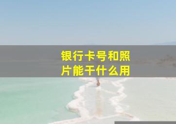 银行卡号和照片能干什么用