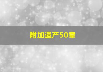 附加遗产50章