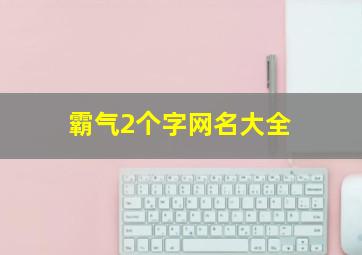 霸气2个字网名大全