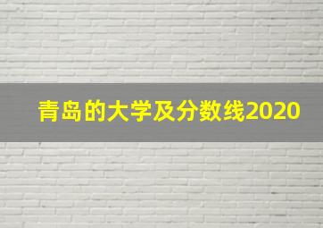 青岛的大学及分数线2020