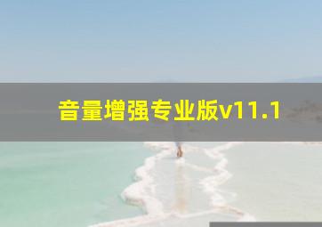 音量增强专业版v11.1