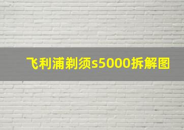 飞利浦剃须s5000拆解图