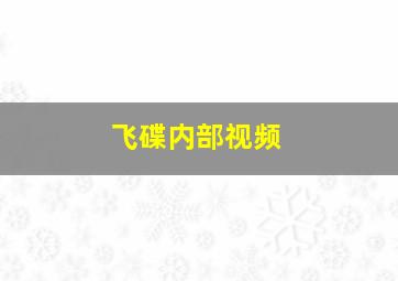 飞碟内部视频