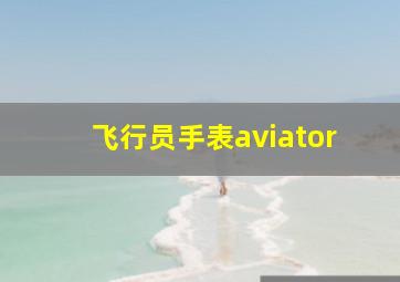 飞行员手表aviator