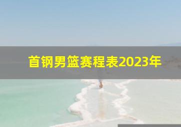 首钢男篮赛程表2023年