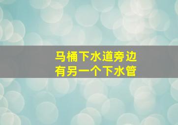 马桶下水道旁边有另一个下水管