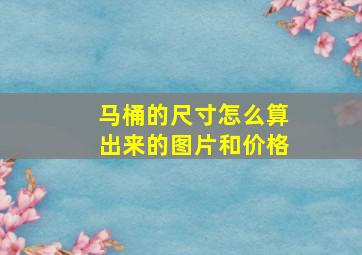 马桶的尺寸怎么算出来的图片和价格