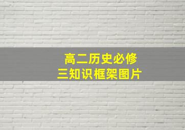 高二历史必修三知识框架图片