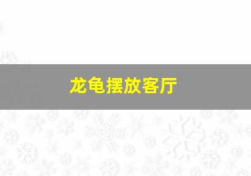 龙龟摆放客厅