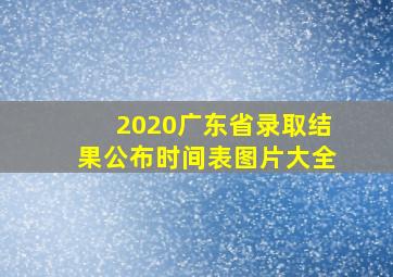 2020广东省录取结果公布时间表图片大全