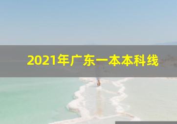 2021年广东一本本科线