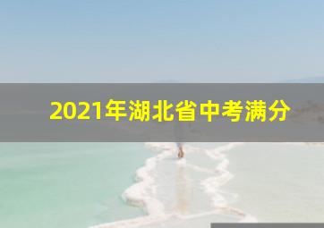 2021年湖北省中考满分