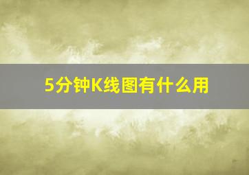 5分钟K线图有什么用