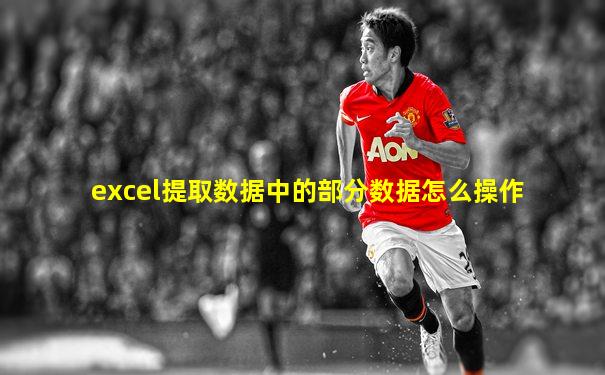 excel提取数据中的部分数据怎么操作