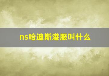 ns哈迪斯港服叫什么