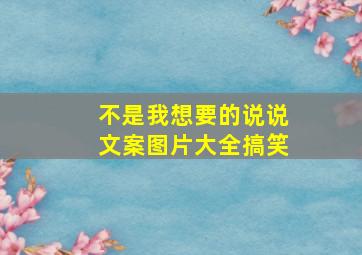 不是我想要的说说文案图片大全搞笑