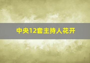 中央12套主持人花开