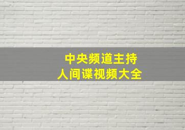 中央频道主持人间谍视频大全