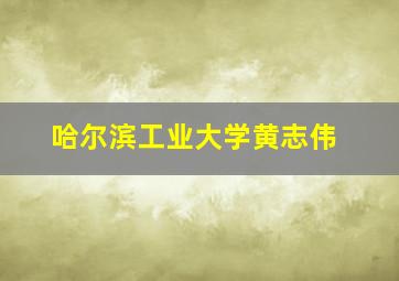 哈尔滨工业大学黄志伟