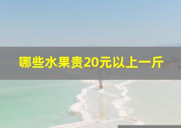 哪些水果贵20元以上一斤