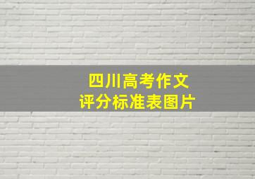 四川高考作文评分标准表图片