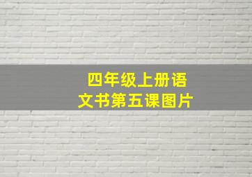 四年级上册语文书第五课图片